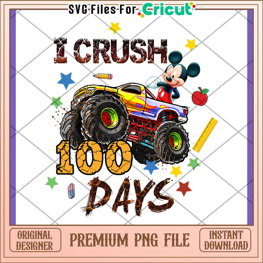Mickey Monster Truck 100 Days PNG