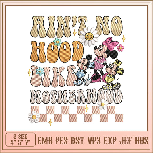 Mickey Motherhood Embroidery Design