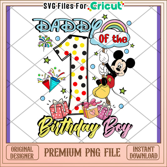 Mickey Mouse 1st Birthday Boy PNG