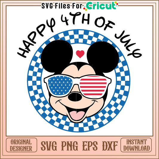 Mickey Mouse 4th of July SVG Design