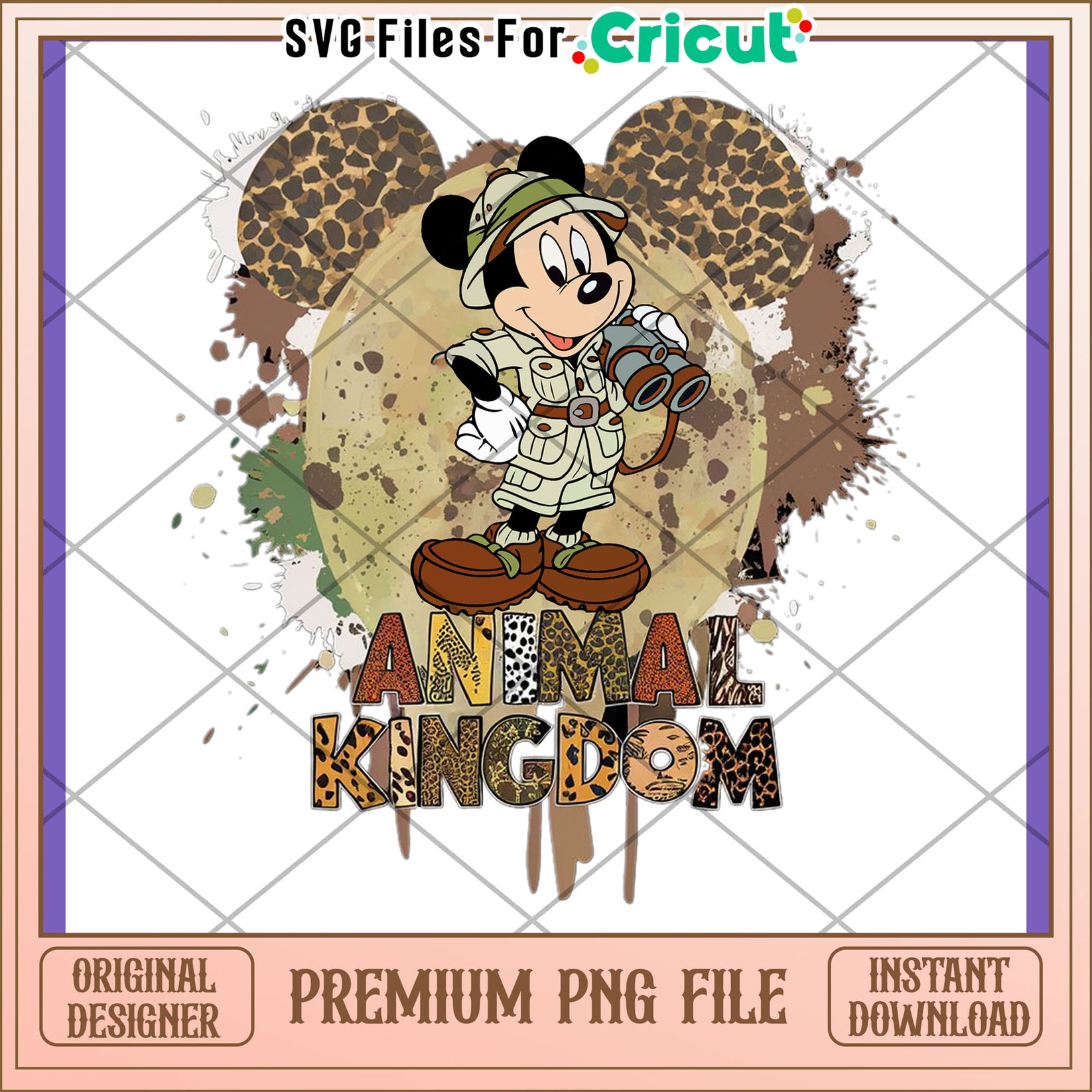 Mickey Mouse Animal Kingdom PNG – svg files for cricut