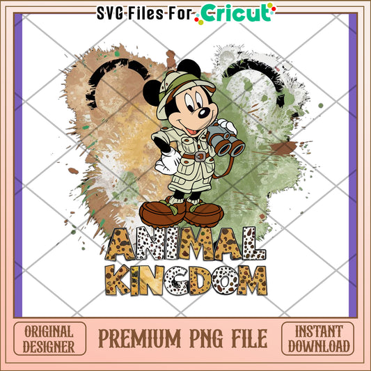 Mickey Mouse Animal Kingdom PNG Digital Art File