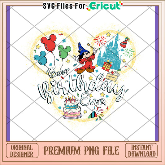 Mickey Mouse Birthday PNG Design