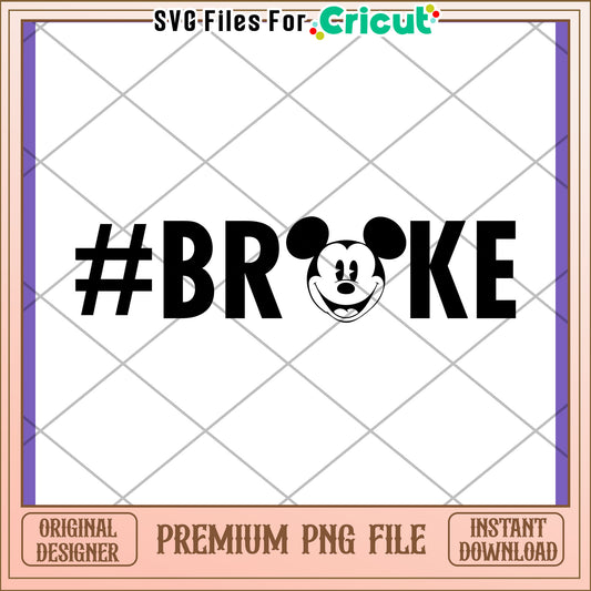 Mickey Mouse Broke PNG Design