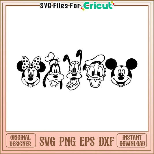 Mickey Mouse Character SVG Design for Fun Crafting Projects