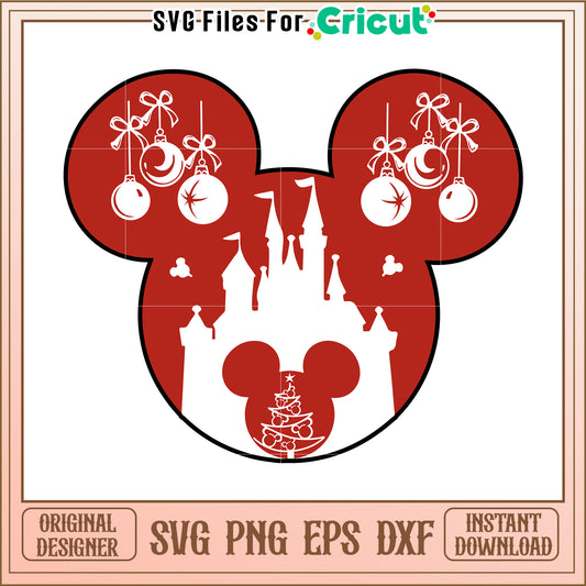 Mickey Mouse Christmas SVG Design
