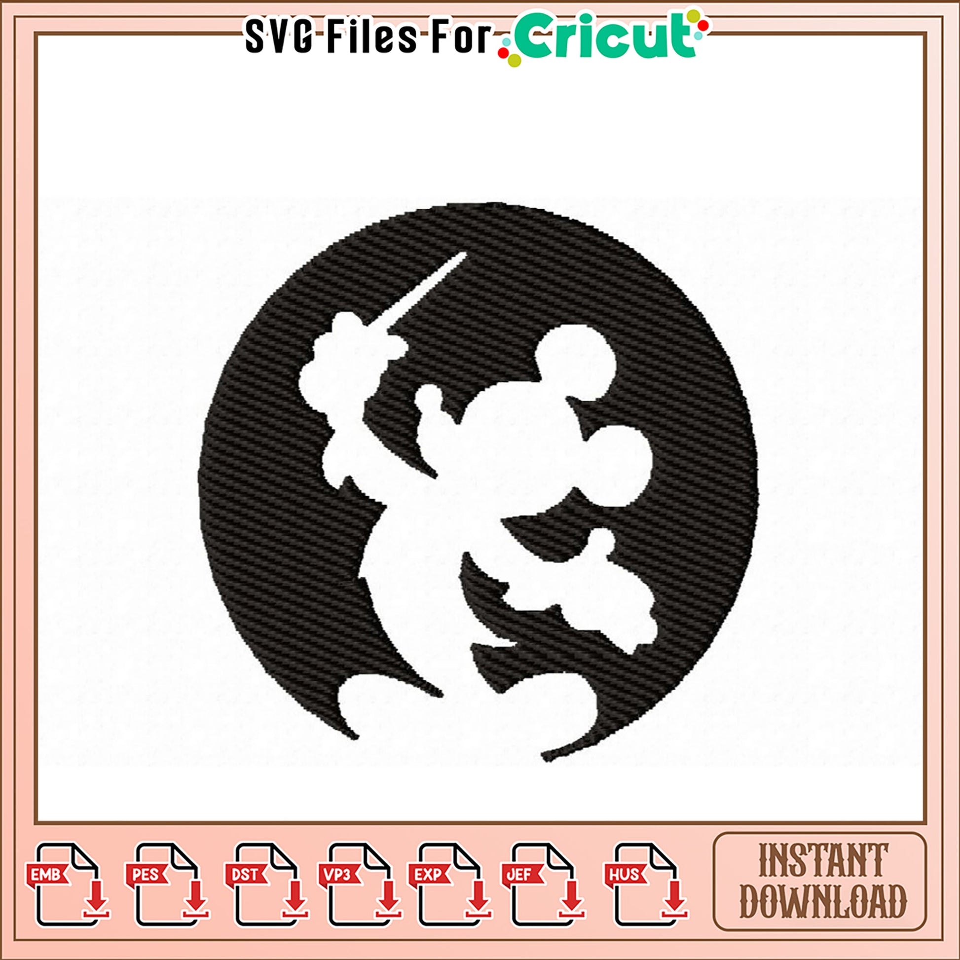 Mickey Mouse Conductor Embroidery Design