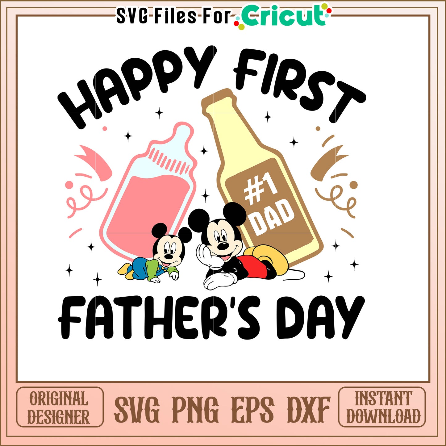 Mickey Mouse Dad SVG