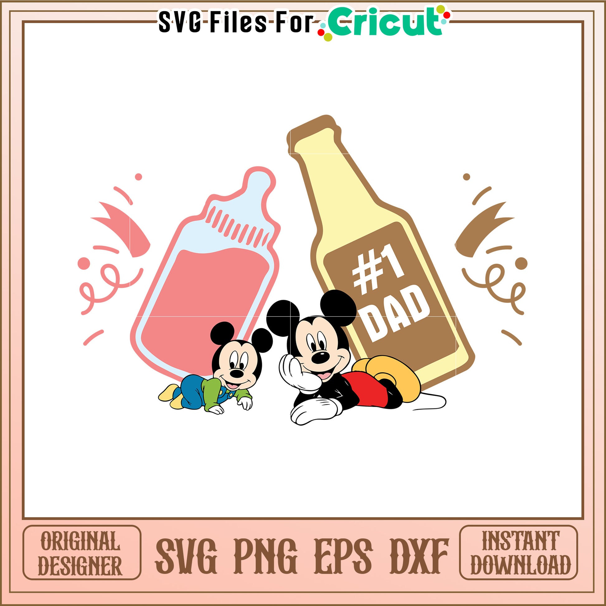 Mickey Mouse Dad SVG Design Bundle