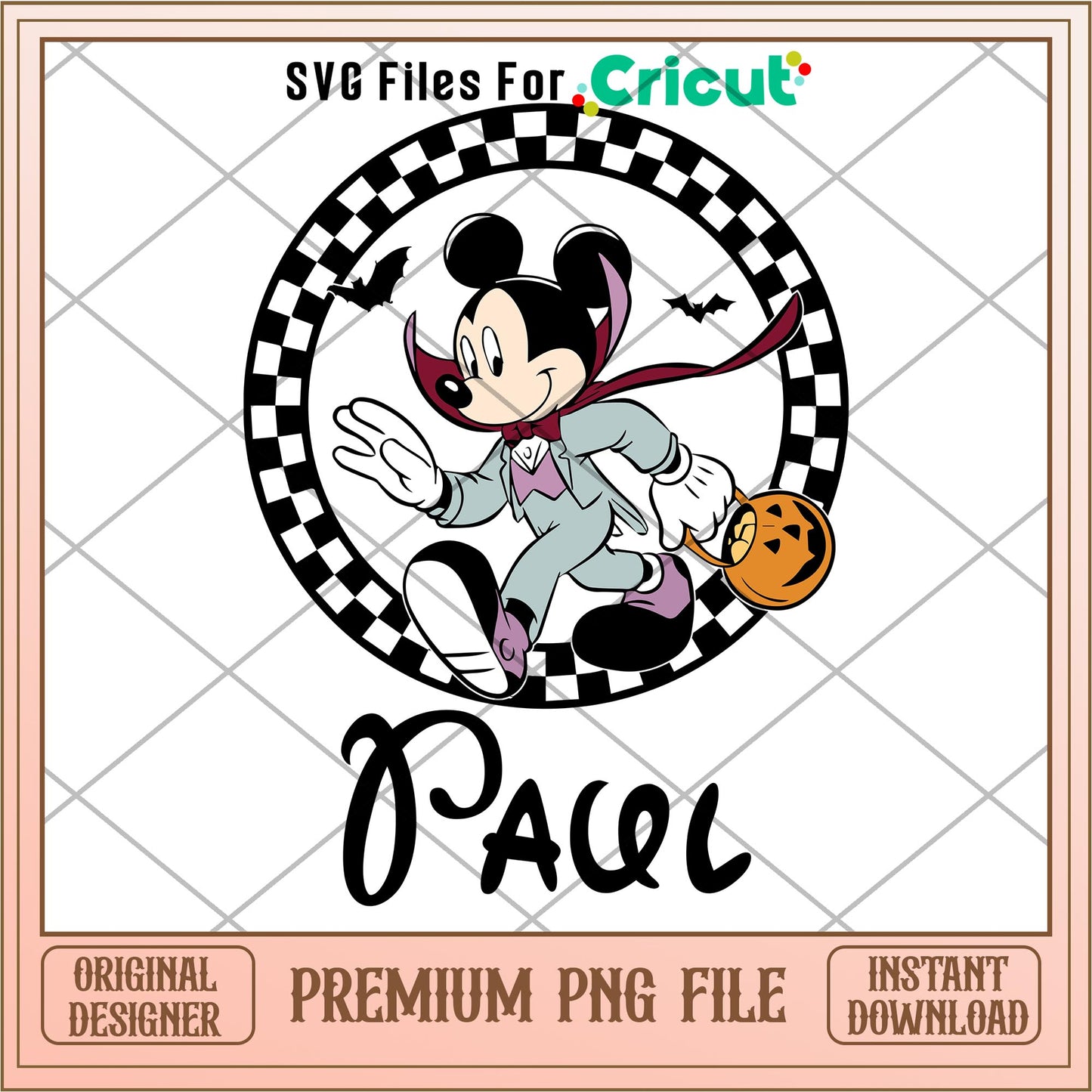 Mickey Mouse Dracula Paul png, Disney characters png, Digital Download