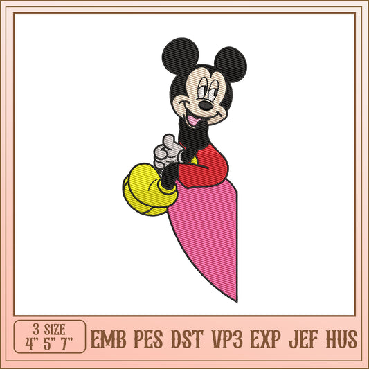 Mickey Mouse Embroidery Design - EMB PES DST VP3 EXP JEF HUS