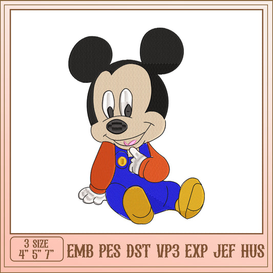 Mickey Mouse Embroidery Design