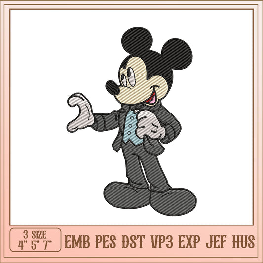 Mickey Mouse Embroidery Design for All Sewing Machines Sizes