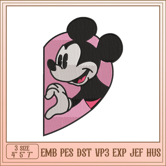 Mickey Mouse Embroidery Design in Multiple Formats and Sizes