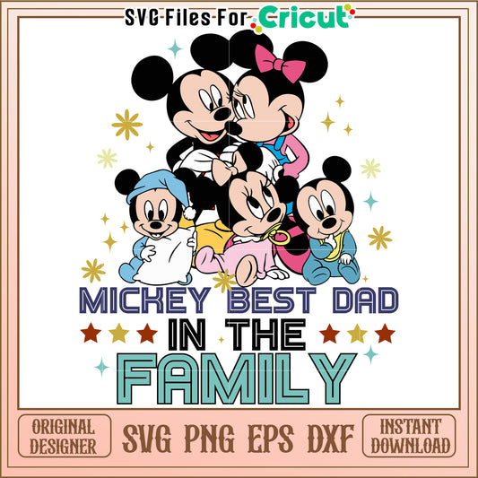 Mickey Mouse Family SVG Design