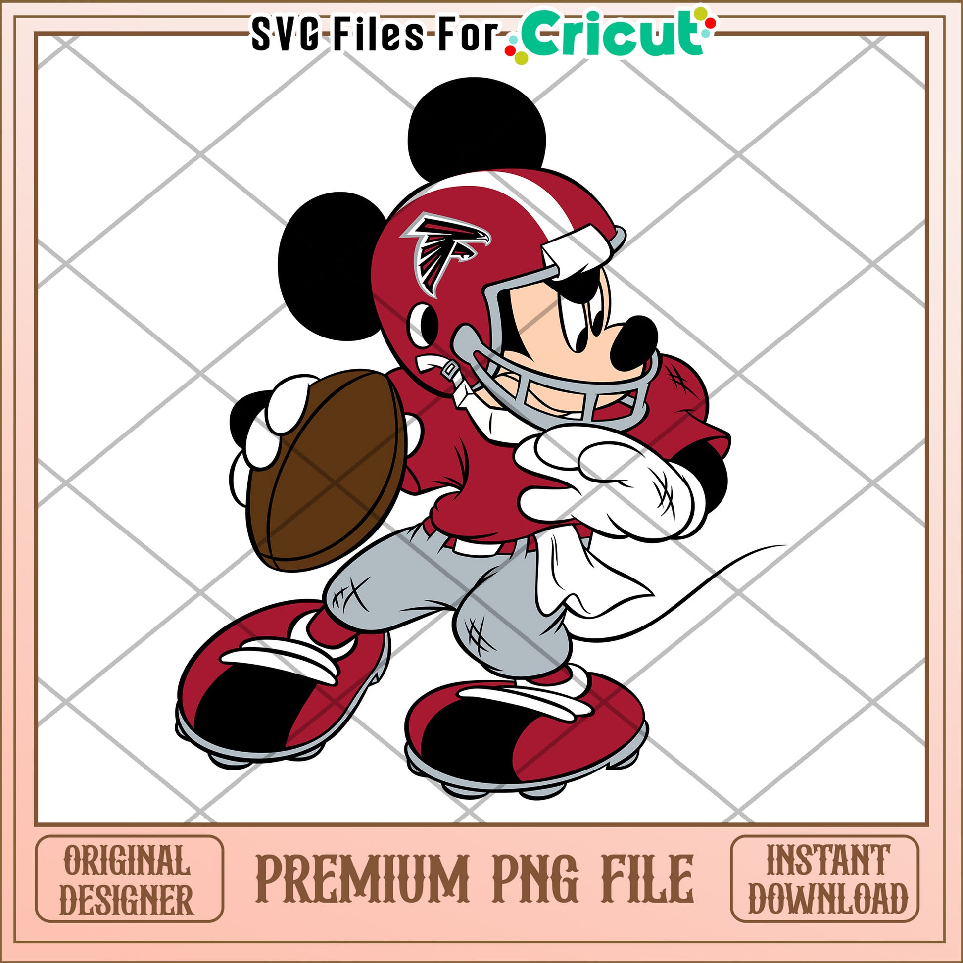 Mickey Mouse Football PNG File, Perfect for Cricut Projects