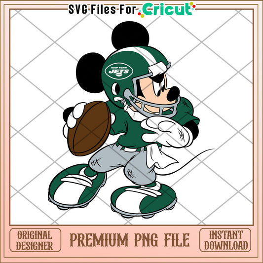 Mickey Mouse Football PNG File for Cricut, Instant Download Art