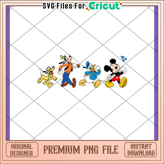 Mickey Mouse Friends PNG Design