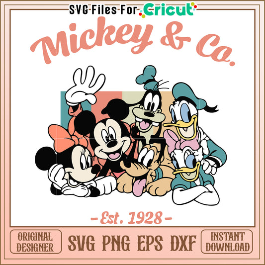 Mickey Mouse Friends SVG Cut File