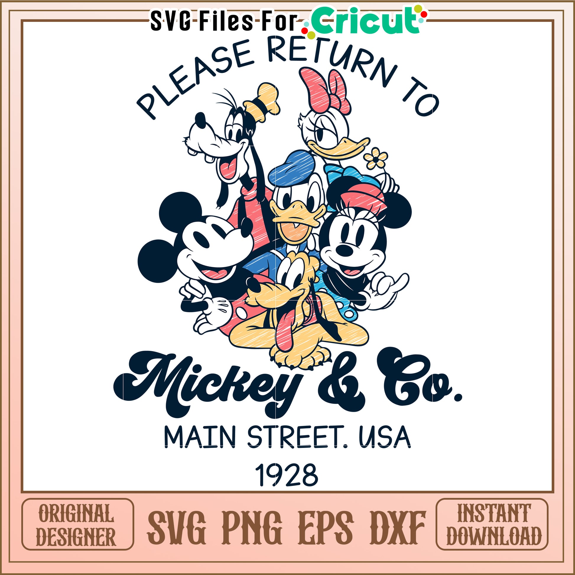 Mickey Mouse Friends SVG Design Download