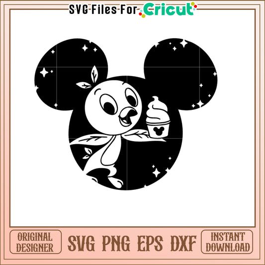 Mickey Mouse Ice Cream SVG Cut File