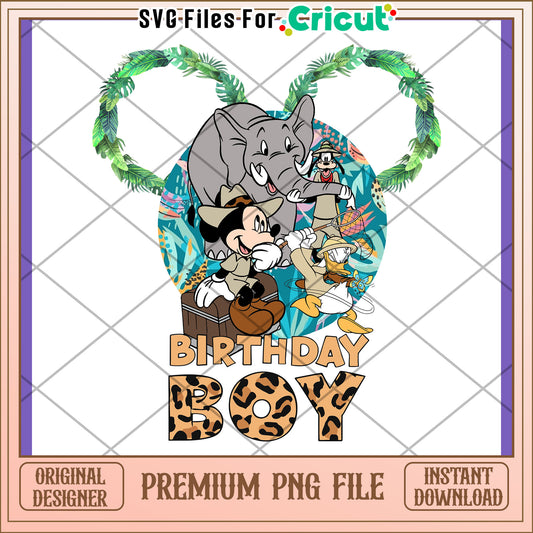 Mickey Mouse Jungle Birthday PNG