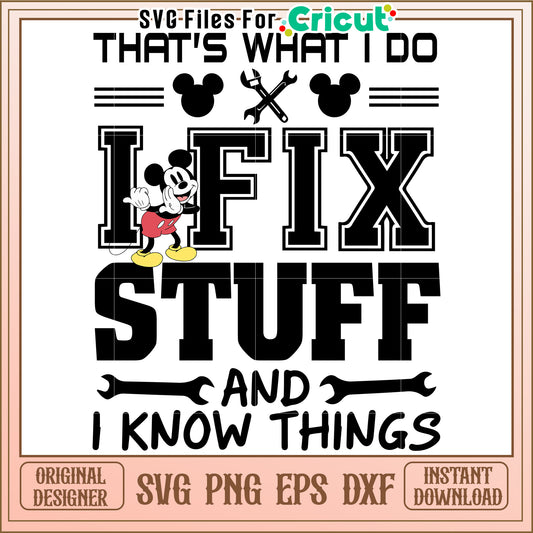 Mickey Mouse Mechanic SVG Design