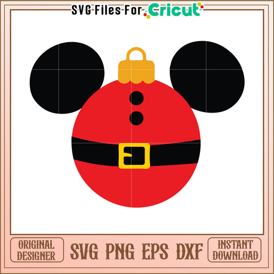 Mickey Mouse Ornament SVG PNG EPS DXF