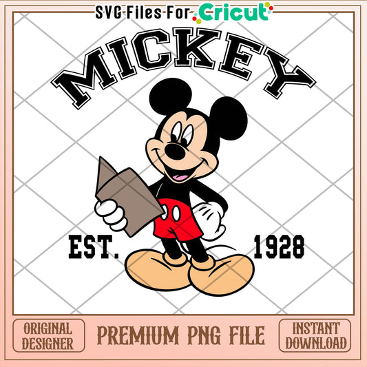 Mickey Mouse PNG Cricut Design 1928