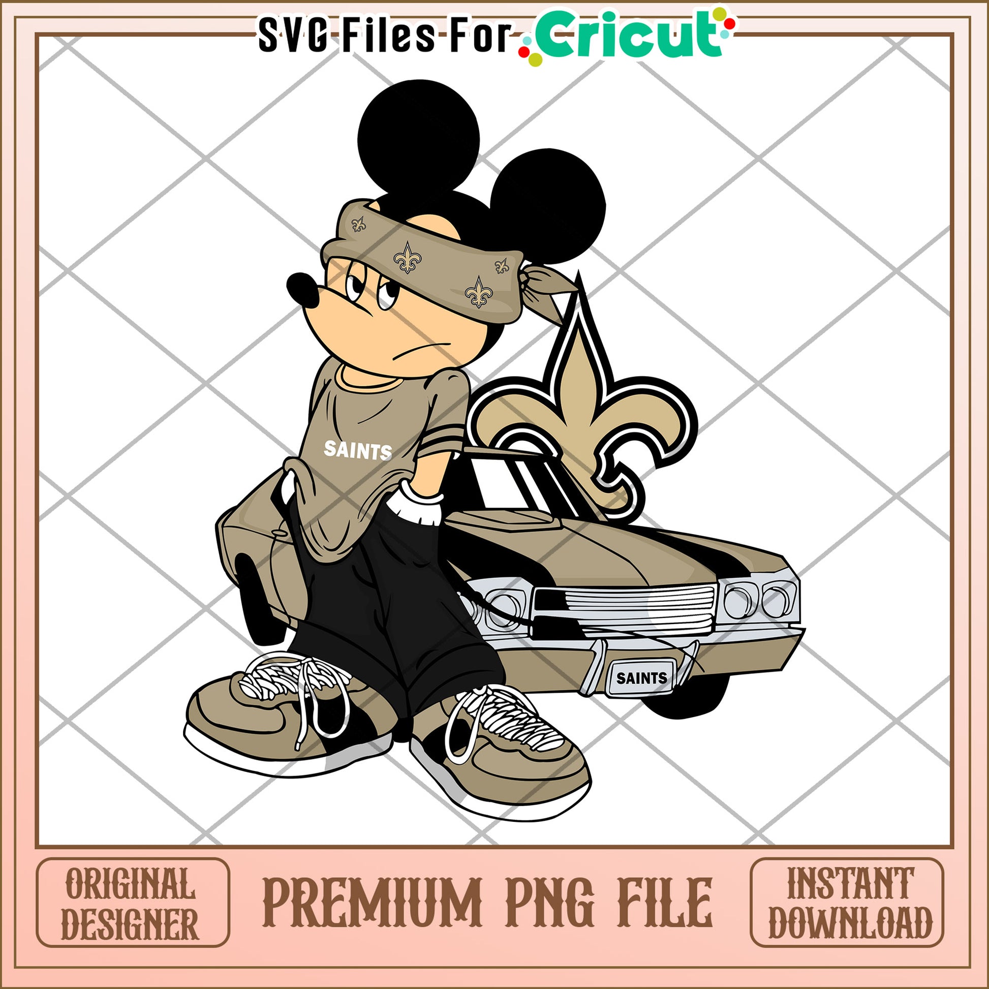 Mickey Mouse PNG File for Cricut, Stylish design for crafts