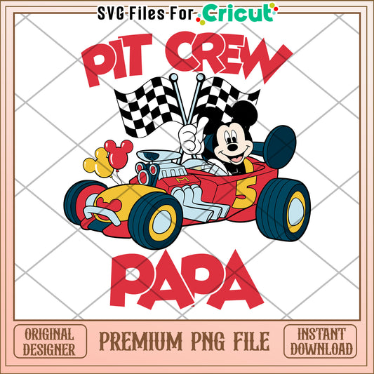 Mickey Mouse Pit Crew Papa PNG