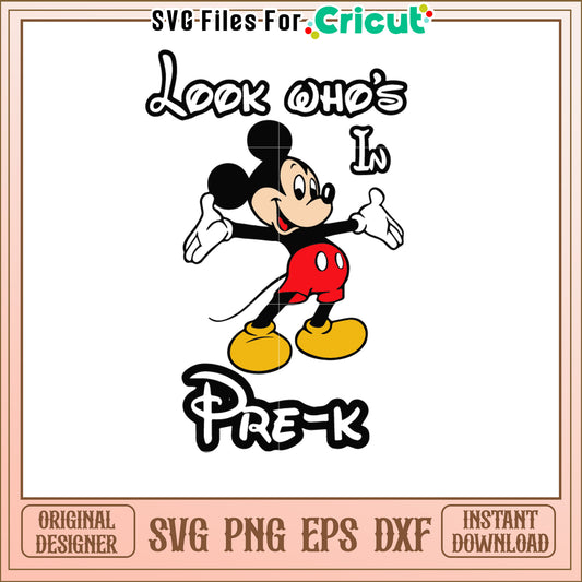 Mickey Mouse Pre-K SVG