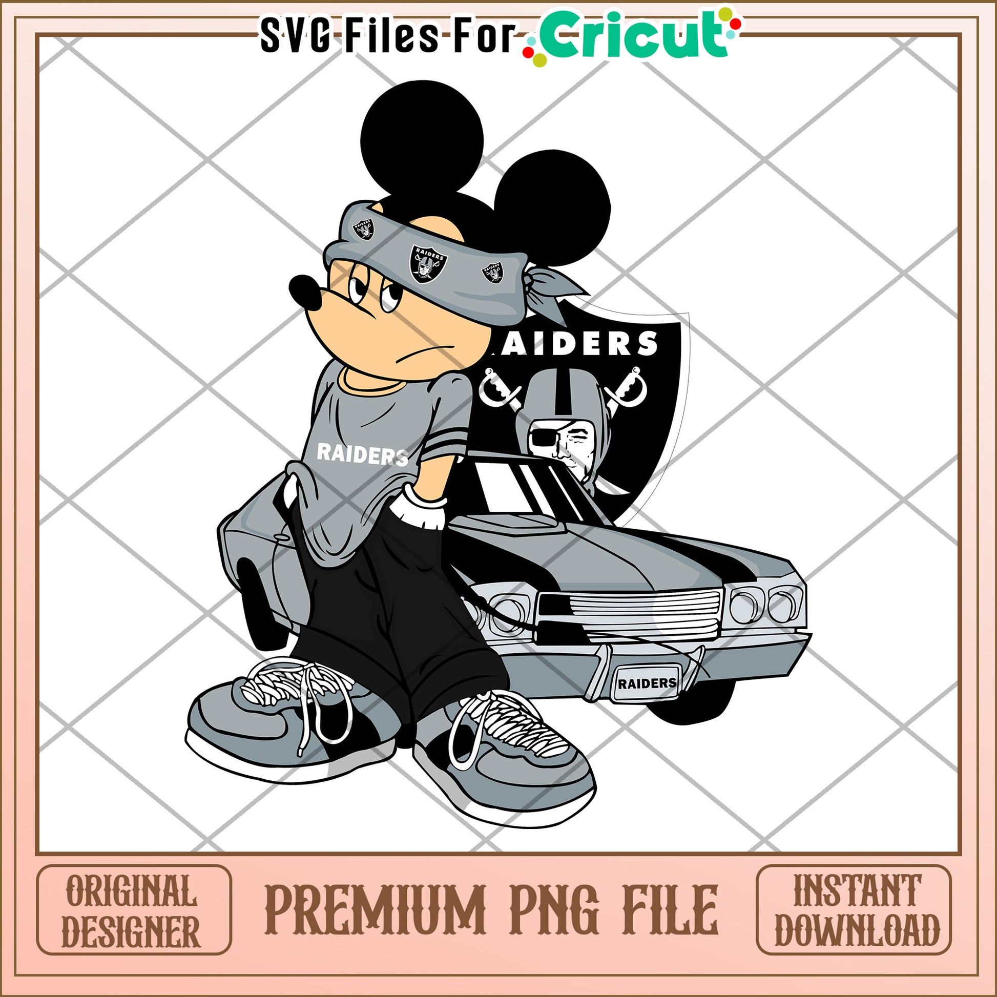 Mickey Mouse Raiders PNG design, perfect for crafting projects