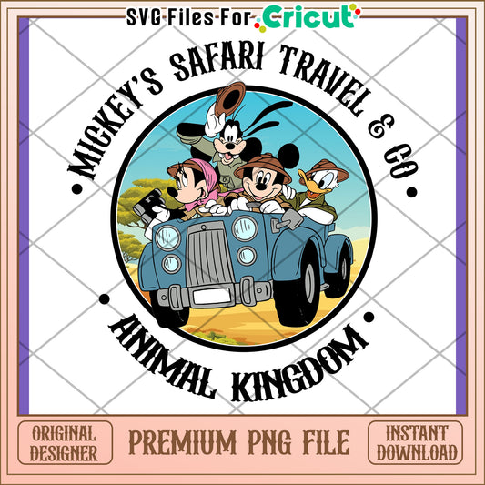 Mickey Mouse Safari PNG Design