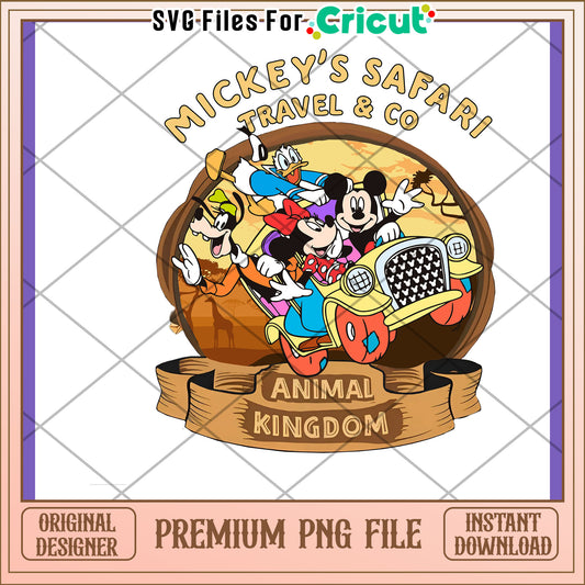 Mickey Mouse Safari PNG Download