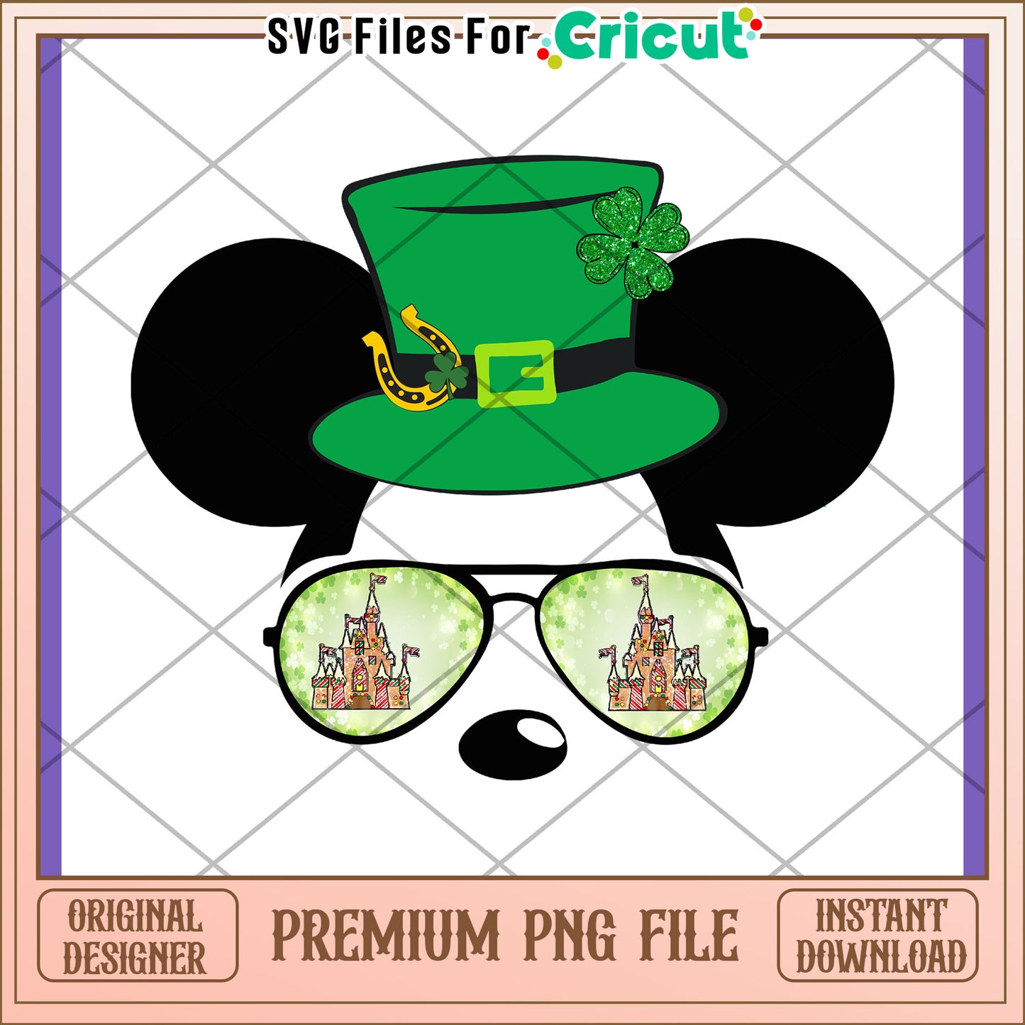 Mickey Mouse Saint Patrick's Day PNG Design Download
