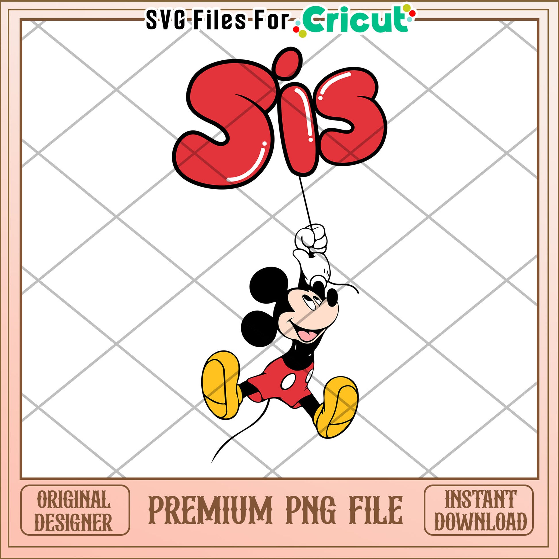 Mickey Mouse Sister Balloon PNG Image