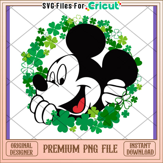 Mickey Mouse St. Patrick's Day PNG Design Download