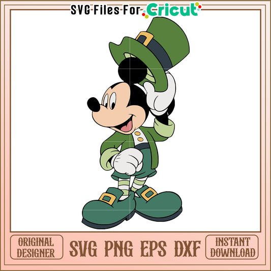 Mickey Mouse St Patricks Day SVG PNG