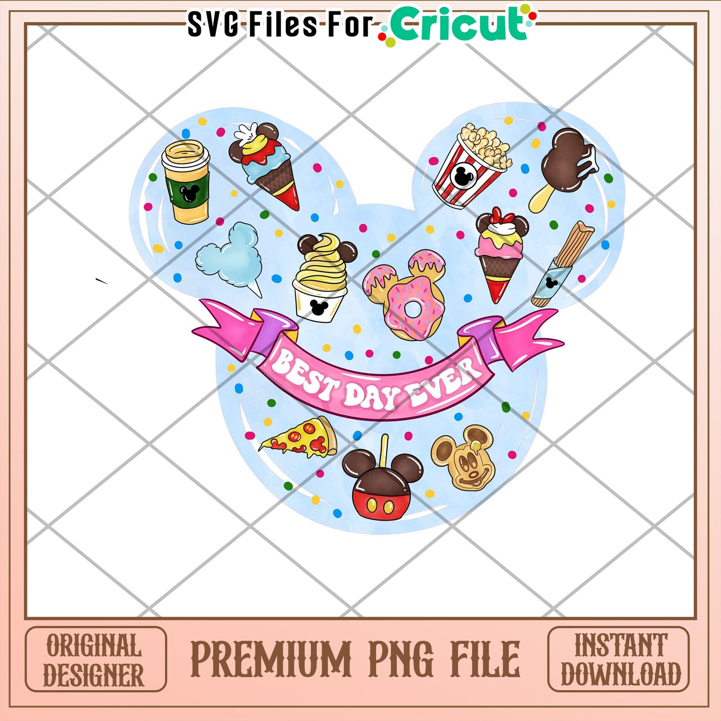 Mickey Mouse Treats PNG Cricut Design