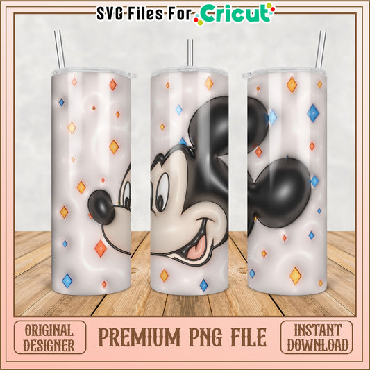 Mickey Mouse Tumbler PNG Design for Cricut Instant Download