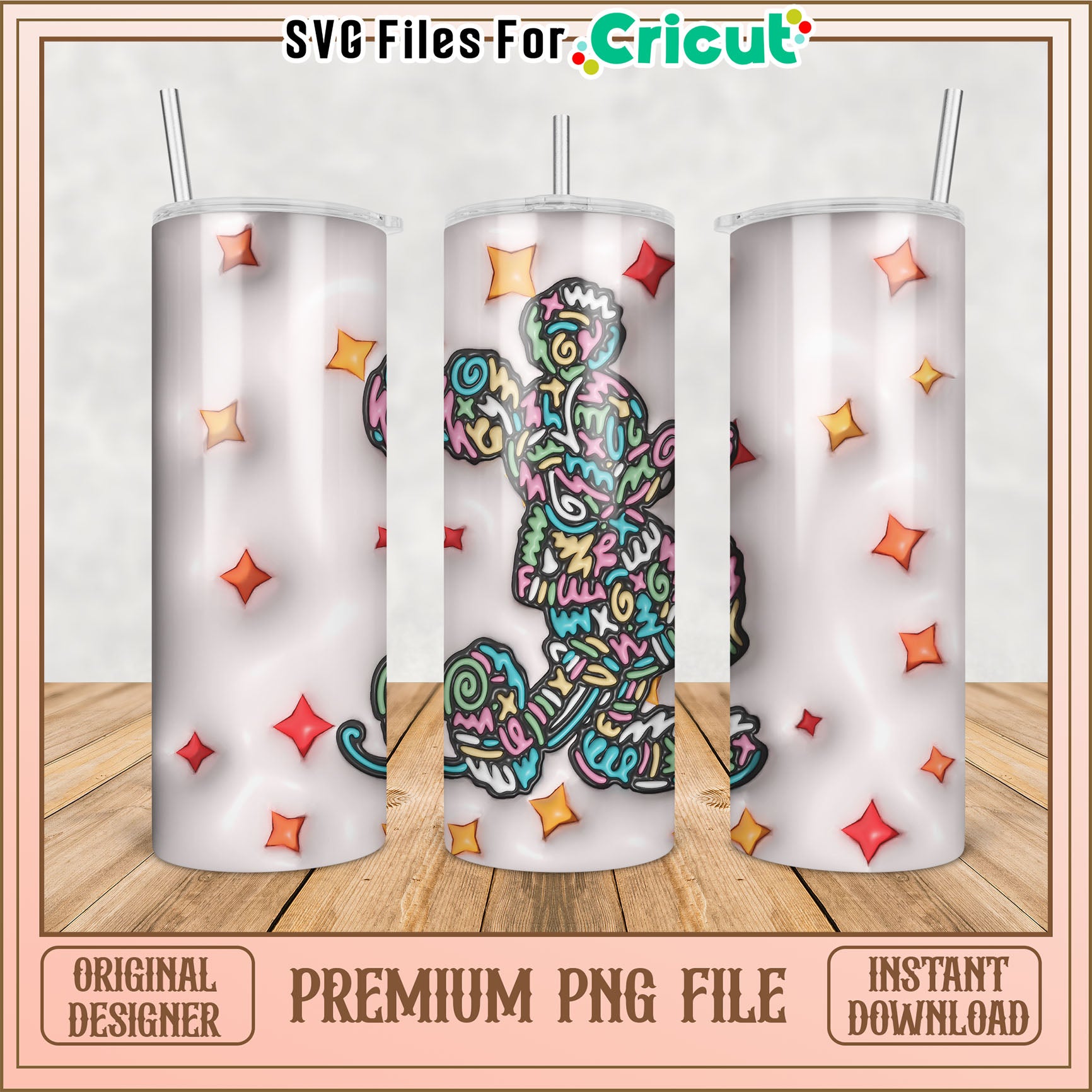 Mickey Mouse Tumbler PNG Sublimation