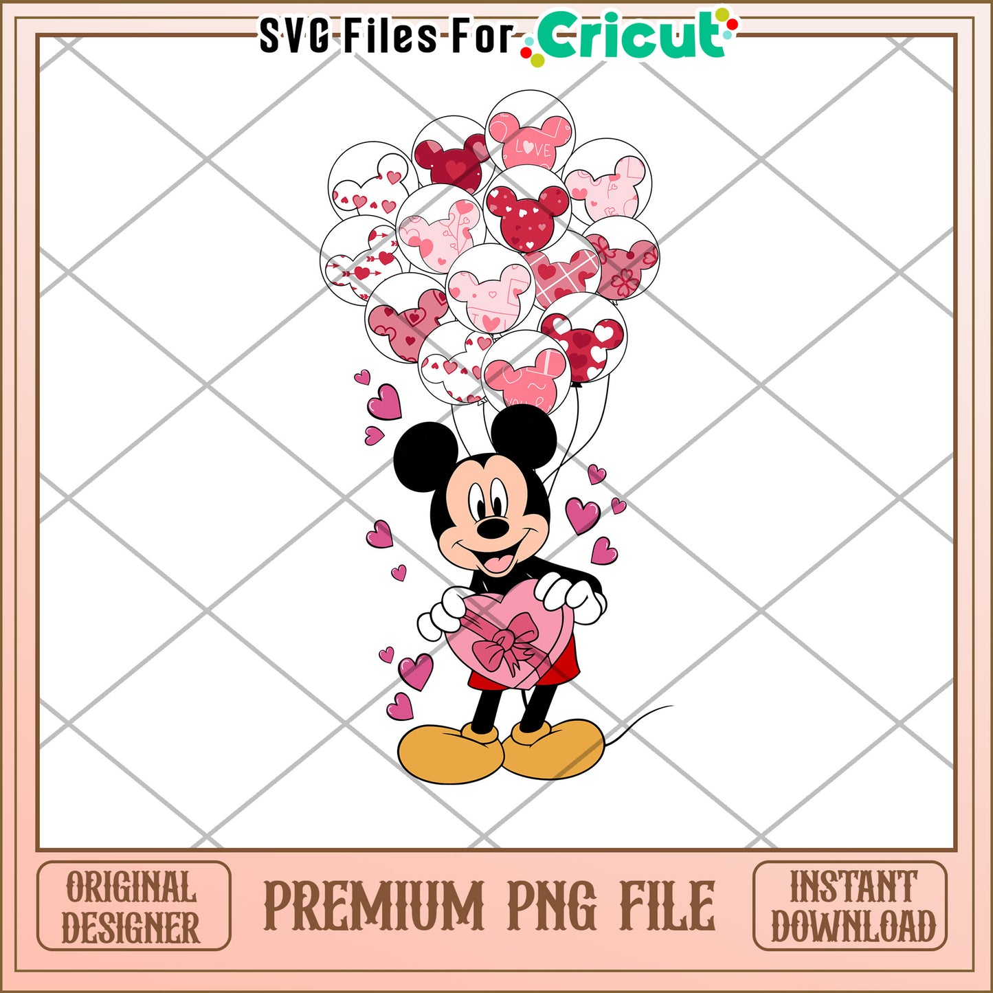 Mickey Mouse Valentine PNG Download