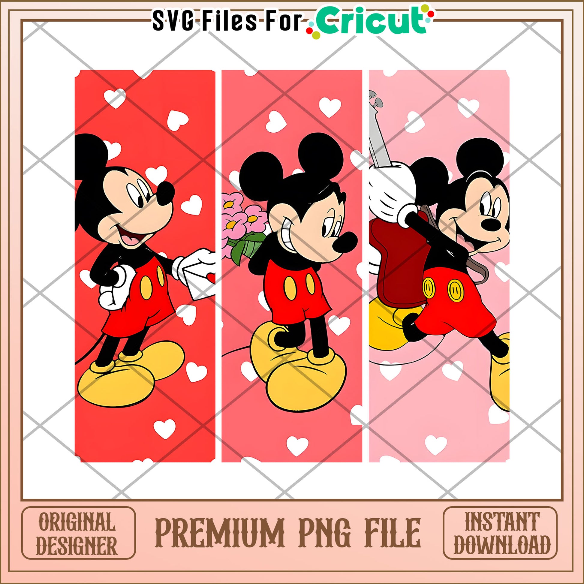 Mickey Mouse Valentine PNG Files