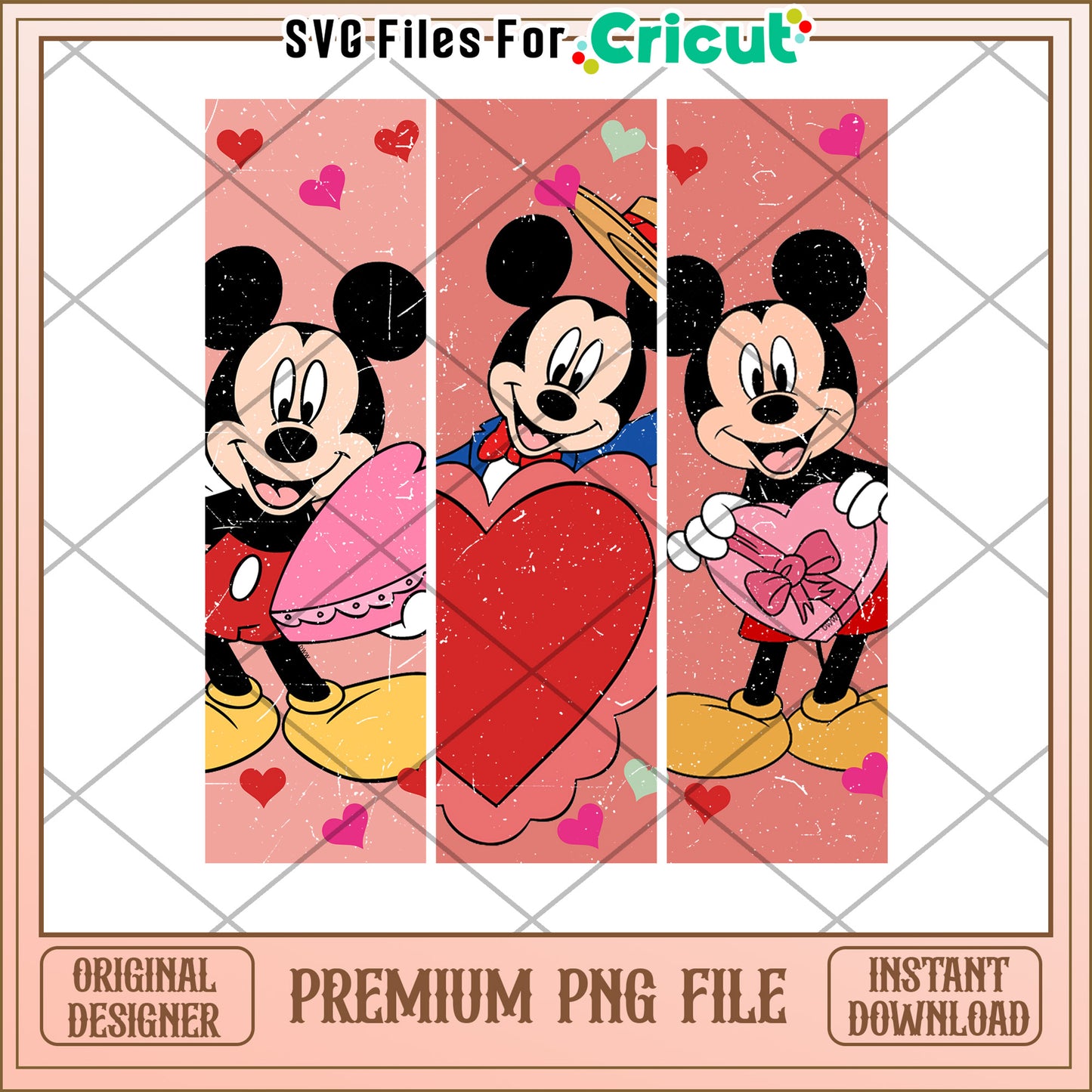 Mickey Mouse Valentine PNG Sublimation