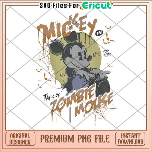 Mickey Mouse Zombie House png, halloween costumes​ png, halloween desigin png