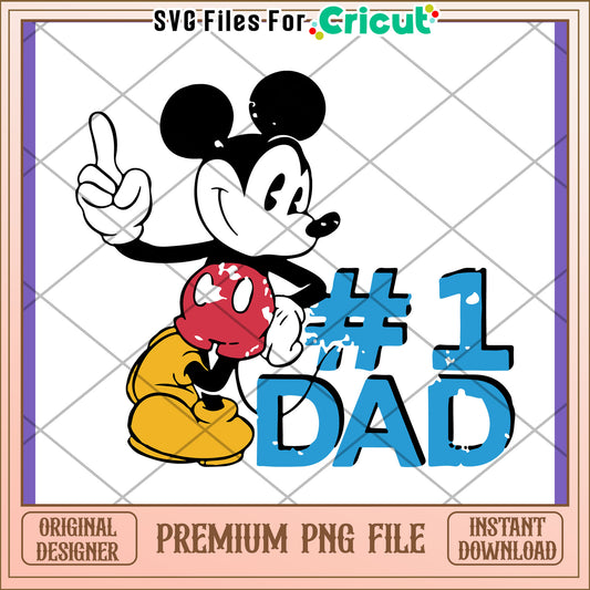 Mickey Mouse #1 Dad PNG