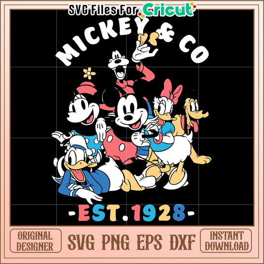 Mickey Mouse & Friends SVG Design