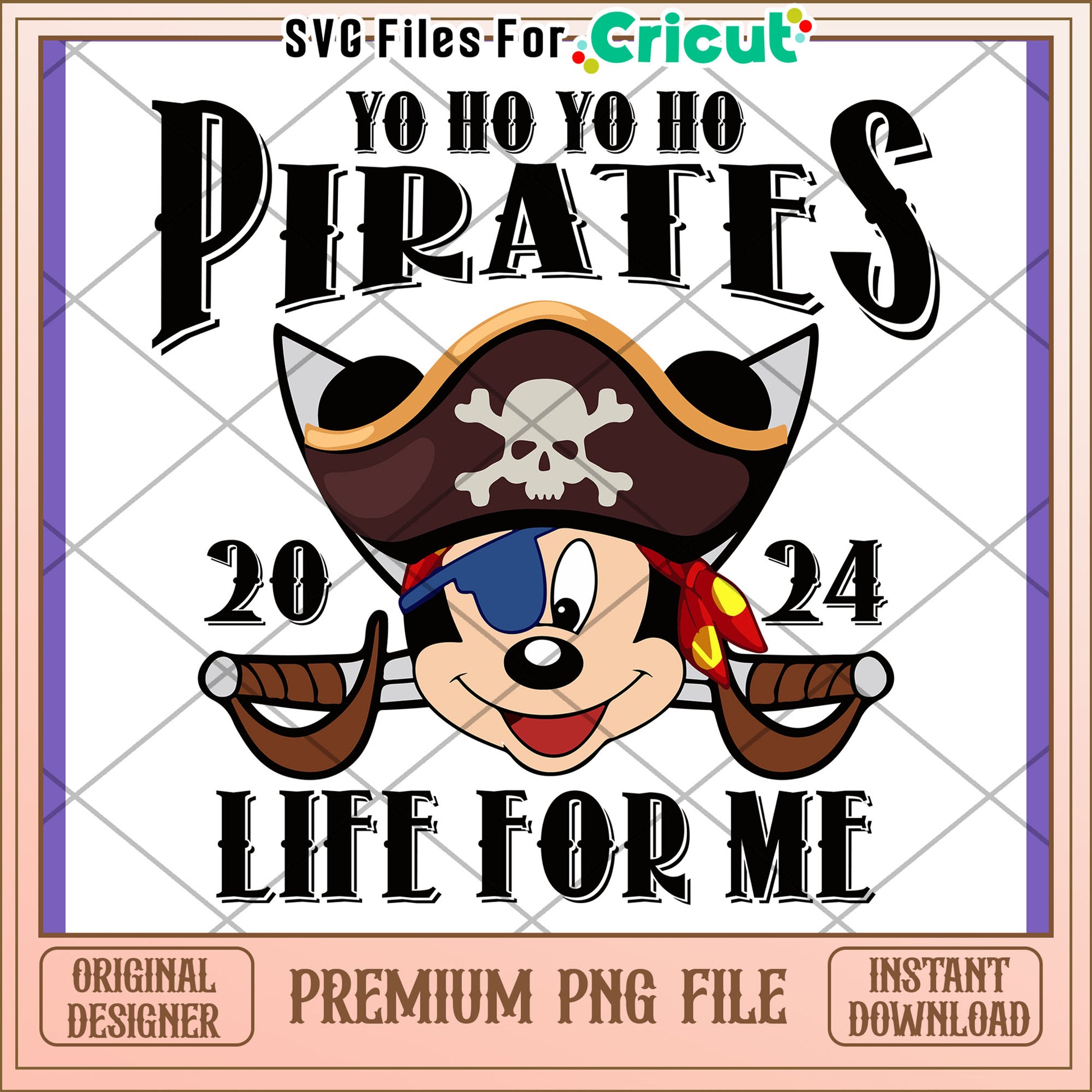 Mickey Pirate PNG Life For Me Design