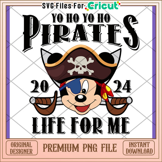 Mickey Pirate PNG Life For Me Design